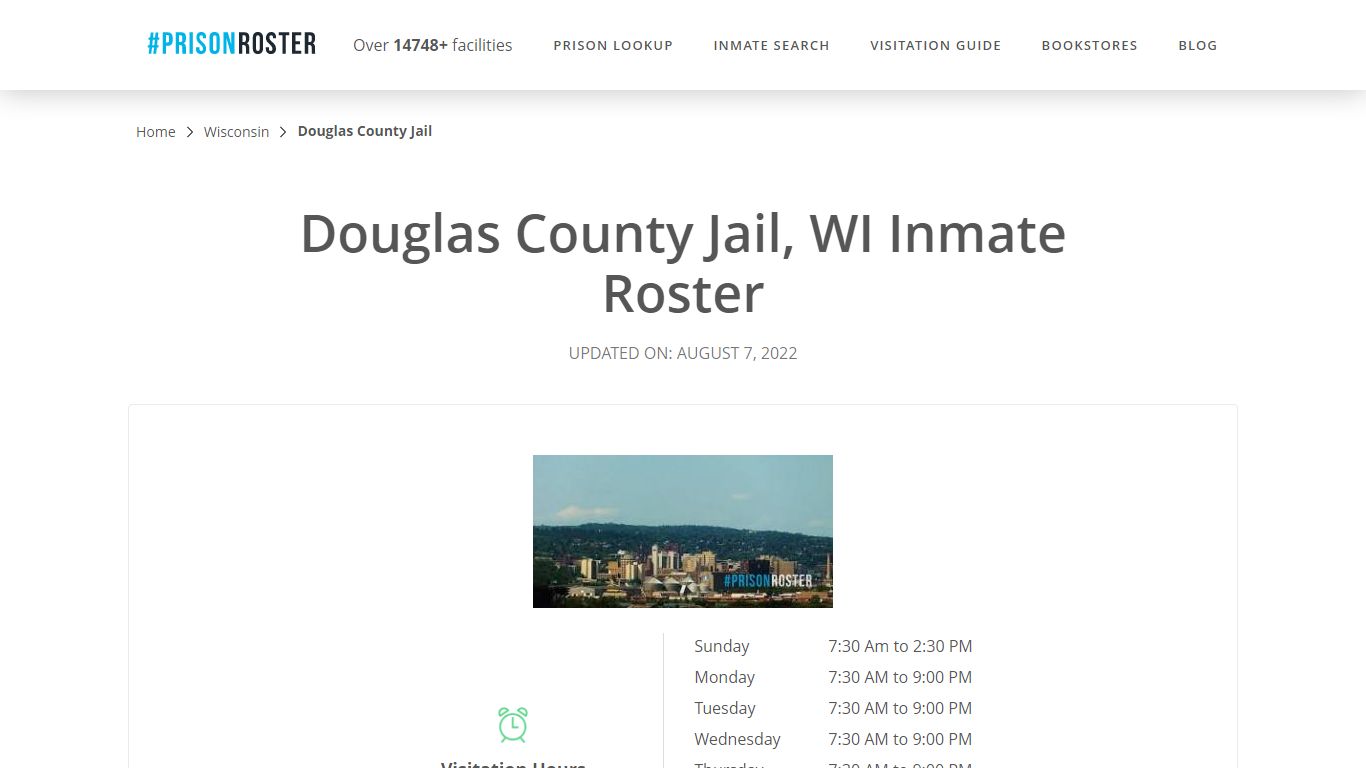 Douglas County Jail, WI Inmate Roster - Prisonroster